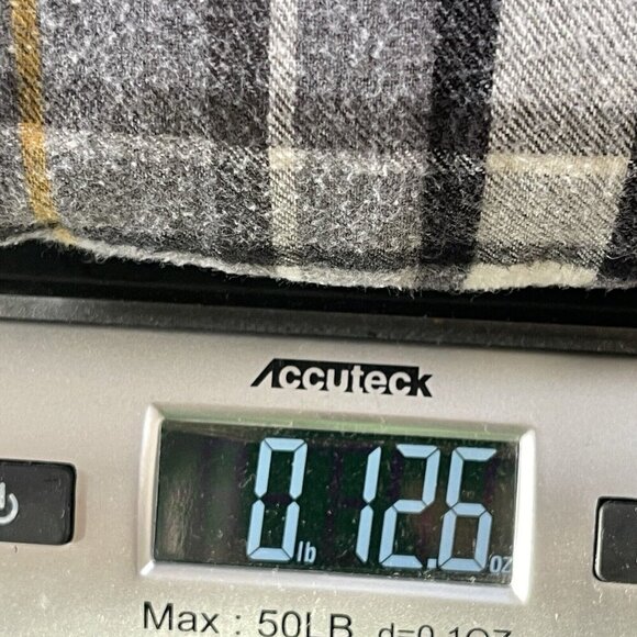 LL Bean Shirt Mens Large Tall Gray Plaid Flannel Button Up Long Sleeve Casual - Picture 5 of 9